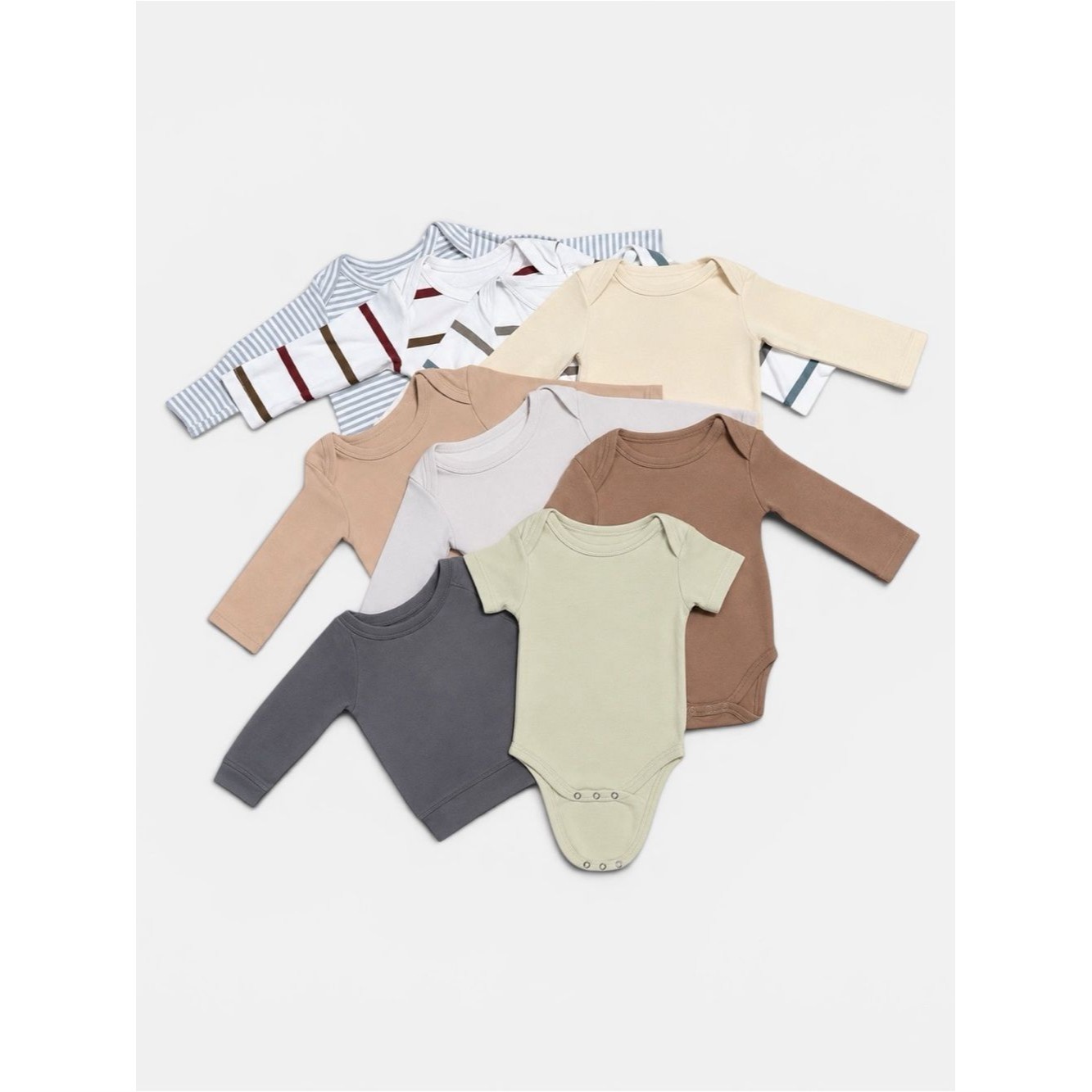 Colored Organics Baby Bundle Neutral 6-12m Organic Cotton Set Of 9 Bodysuits